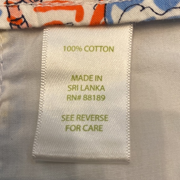 Lilly Pulitzer ‘Get Nauti’ shorts Sz 6 with pockets back zip with button - Picture 9 of 12